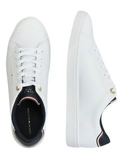 Budget 🧨 Tommy Hilfiger Easy White Leather Lace-Up 👟 Sneaker White ⭐ -Women Shoes shop 826971850 3 1 720x928