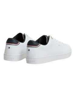Budget 🧨 Tommy Hilfiger Easy White Leather Lace-Up 👟 Sneaker White ⭐ -Women Shoes shop 826971850 4 1 720x928