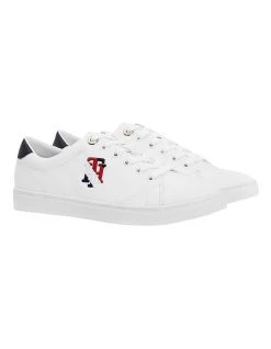 Cheapest 😍 Tommy Hilfiger Monogram Casual White Leather Lace-Up 👟 Sneaker 😉