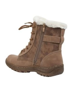 Cheapest ⌛ Easy Steps Elf Taupe Micro Boot 😍 -Women Shoes shop 827269120 7 720x928