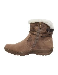 Budget 😉 Easy Steps Eskimo Taupe Micro Boot ✔️ -Women Shoes shop 827270200 3 720x928