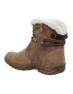 Budget 😉 Easy Steps Eskimo Taupe Micro Boot ✔️ -Women Shoes shop 827270200 7 720x928
