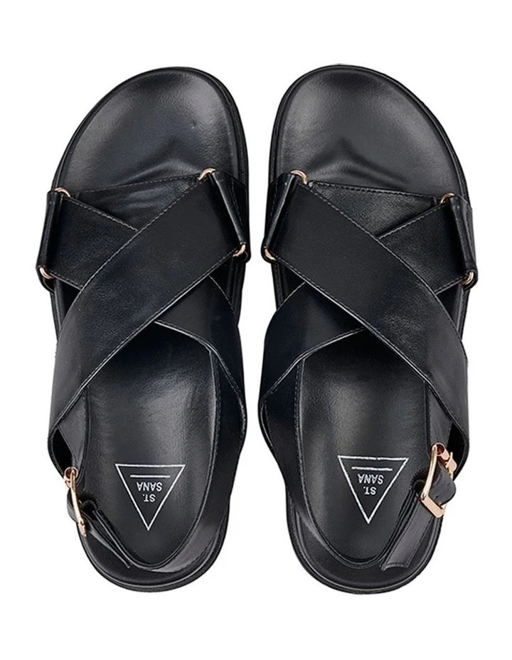 Outlet 🎁 St. Sana Kamala Black Wedge 🩴 Sandal 🎁 2 Outlet 🎁 St. Sana Kamala Black Wedge 🩴 Sandal 🎁 - Image 2