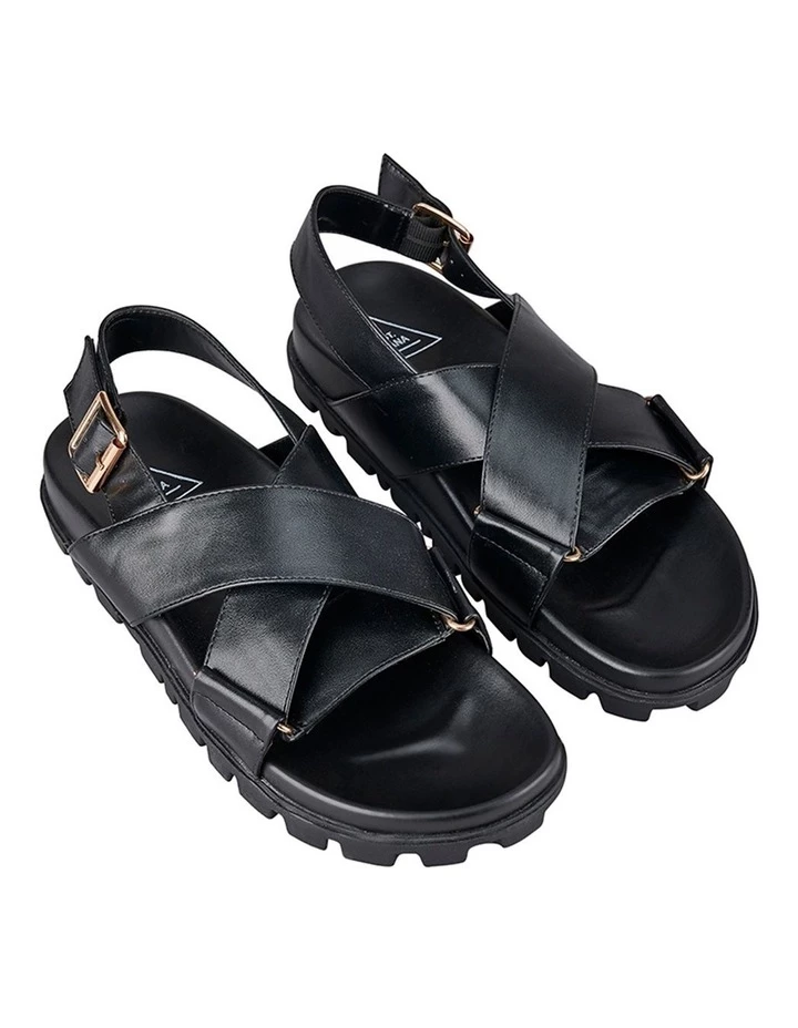 Outlet 🎁 St. Sana Kamala Black Wedge 🩴 Sandal 🎁 4 Outlet 🎁 St. Sana Kamala Black Wedge 🩴 Sandal 🎁 - Image 4