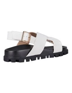 Discount 😉 St. Sana Kamala White Wedge 🩴 Sandal 🛒 -Women Shoes shop 827446960 3 720x928