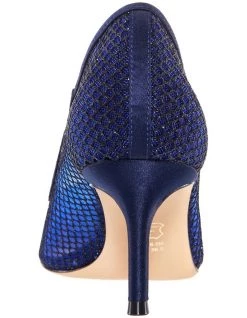 Best Pirce 🎁 NINA Niley Navy Luster Satin Heeled 👟 shoes 🥰 -Women Shoes shop 827670790 5 720x928