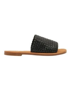 Flash Sale 🛒 Jane Debster Tatum Black Weave 🩴 Sandals 😉
