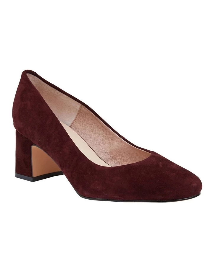 New 🎁 Jane Debster Joyce Burgundy Suede Heeled 👟 Shoes 🛒 2 New 🎁 Jane Debster Joyce Burgundy Suede Heeled 👟 Shoes 🛒 - Image 2