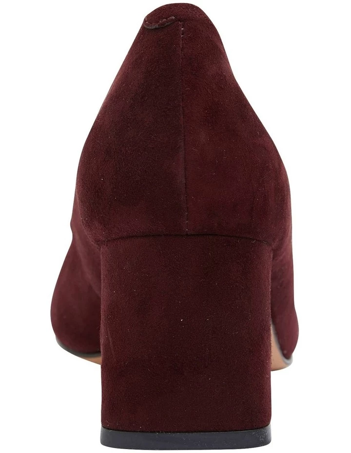 New 🎁 Jane Debster Joyce Burgundy Suede Heeled 👟 Shoes 🛒 5 New 🎁 Jane Debster Joyce Burgundy Suede Heeled 👟 Shoes 🛒 - Image 5