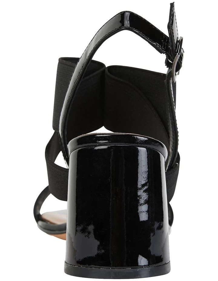Flash Sale 🎁 Jane Debster Petal Black Patent /Elastic 🩴 Sandals 😉 5 Flash Sale 🎁 Jane Debster Petal Black Patent /Elastic 🩴 Sandals 😉 - Image 5