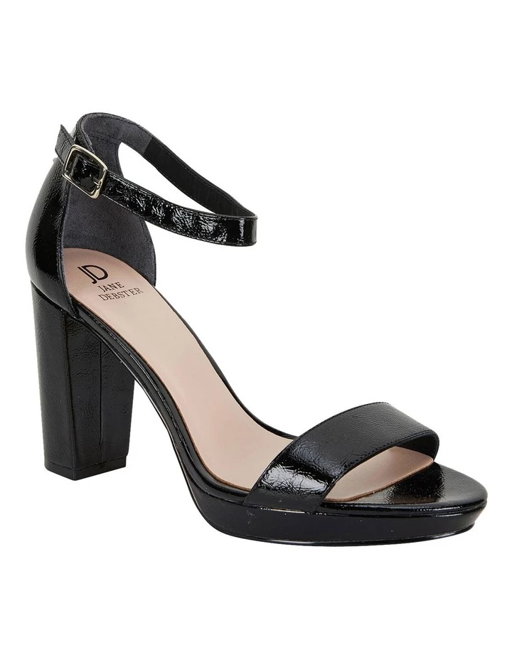 Best deal ❤️ Jane Debster Lush Black Crinkle Patent 🩴 Sandals 🛒 2 Best deal ❤️ Jane Debster Lush Black Crinkle Patent 🩴 Sandals 🛒 - Image 2