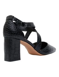Best deal 🎉 Sandler Kara Black Croc Heeled 👟 Shoes 🥰 -Women Shoes shop 830287540 4 720x928