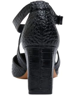 Best deal 🎉 Sandler Kara Black Croc Heeled 👟 Shoes 🥰 -Women Shoes shop 830287540 5 720x928