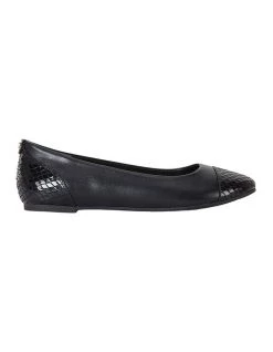 Best deal ⌛ Sandler Gemini Black Glove/Snake Flat 👟 Shoes 💯