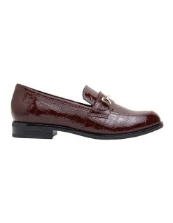 Coupon 🥰 Sandler Paragon Burgundy Patent Croc Flat 👟 Shoes ⌛