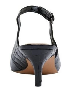 Best Sale 🔔 Sandler Nina Black Patent Croc Heeled 👟 Shoes 🔥 -Women Shoes shop 830584990 5 720x928