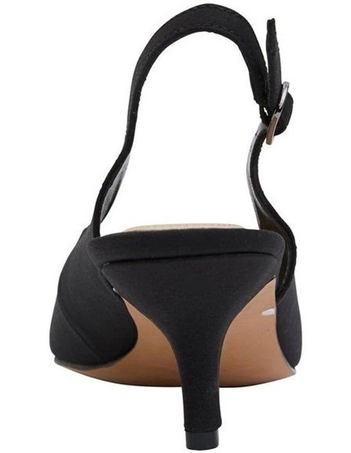 Outlet 𧨠Sandler Nina Black Fabric Heeled π Shoes π 4 Outlet 𧨠Sandler Nina Black Fabric Heeled π Shoes π - Image 4