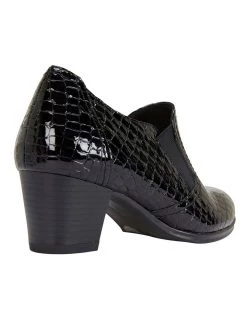 Outlet 😀 Wide Steps Harris Black Croc/Elastic 👟 Shoes ❤️ -Women Shoes shop 830688760 4 720x928