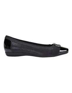 Cheap π Easy Steps Tamsin Black Patent/Print Flat π Shoes βοΈ