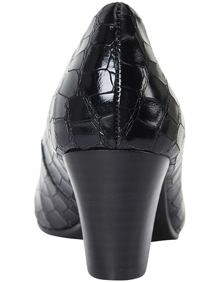 Best Pirce ๐ฅ Easy Steps Marley Black Croc Print Heeled ๐ Shoes โ 4 Best Pirce ๐ฅ Easy Steps Marley Black Croc Print Heeled ๐ Shoes โ - Image 4