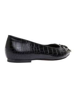 Best Sale 🛒 Easy Steps Tabbatha Black Croc Flat 👟 Shoes 👍 -Women Shoes shop 830774530 4 720x928