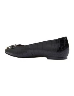 Best Sale 🛒 Easy Steps Tabbatha Black Croc Flat 👟 Shoes 👍 -Women Shoes shop 830774530 5 720x928
