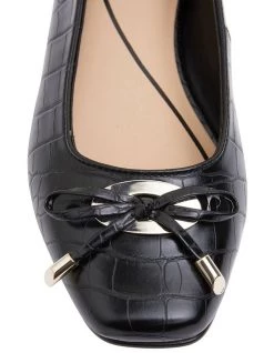 Best Sale 🛒 Easy Steps Tabbatha Black Croc Flat 👟 Shoes 👍 -Women Shoes shop 830774530 7 720x928