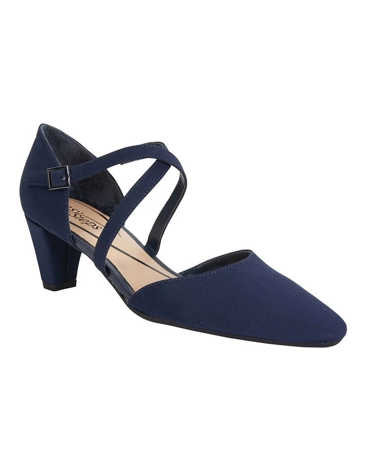 Cheap 🎁 Easy Steps Adison Navy Fabric Heeled 👟 Shoes 🎁 2 Cheap 🎁 Easy Steps Adison Navy Fabric Heeled 👟 Shoes 🎁 - Image 2