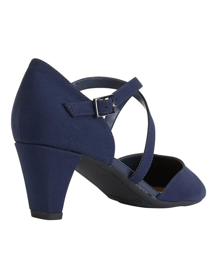 Cheap 🎁 Easy Steps Adison Navy Fabric Heeled 👟 Shoes 🎁 4 Cheap 🎁 Easy Steps Adison Navy Fabric Heeled 👟 Shoes 🎁 - Image 4