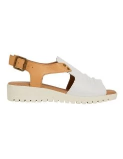 Buy 🌟 Easy Steps Gelato White/Tan Glove 🩴 Sandals 🛒
