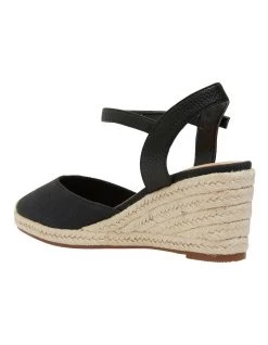 Deals 😍 Easy Steps Santos Black Fabric 🩴 Sandals 😀 -Women Shoes shop 831009880 5 720x928