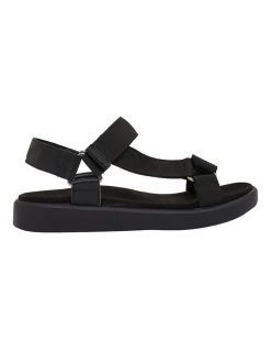 Buy 🎁 Easy Steps Farrow Black/Black Fabric 🩴 Sandals ✔️