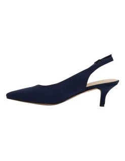 Cheap 😀 Sandler Nina Navy Fabric Heeled 👟 Shoes 😉 -Women Shoes shop 831531250 3 720x928