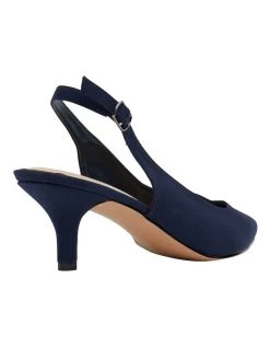 Cheap 😀 Sandler Nina Navy Fabric Heeled 👟 Shoes 😉 -Women Shoes shop 831531250 4 720x928