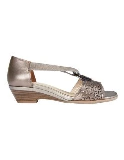 Buy 🔥 Easy Steps Chime Pewter Metallic 🩴 Sandals ⭐