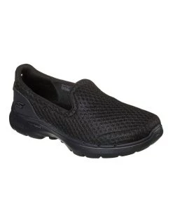 Buy 🎉 Skechers Gowalk 6 Big Splash Black/Black Slip-On 👟 Sneaker 🛒