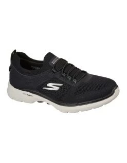 Cheapest 🔔 Skechers GOwalk 6 ☀️ Summer Sparks Black/Rose Gold 👟 Sneaker 🎁