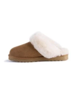 Outlet ✔️ Aus Wooli Ugg Unisex Sheepskin Wool Sydney Slippers - Chestnut/Tan 😀 -Women Shoes shop 837291340 4 720x928