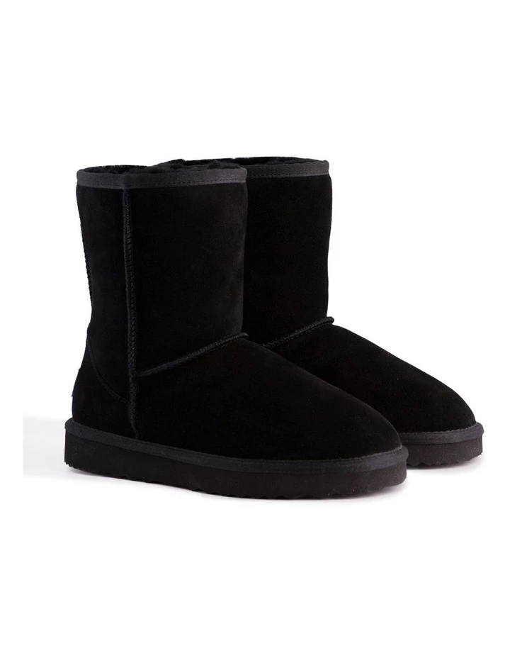 Flash Sale โ๏ธ Aus Wooli Ugg Mid Calf Zip-Up Sheepskin Boot - Black ๐คฉ 2 Flash Sale โ๏ธ Aus Wooli Ugg Mid Calf Zip-Up Sheepskin Boot - Black ๐คฉ - Image 2