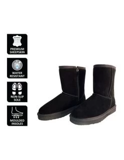 Flash Sale โ๏ธ Aus Wooli Ugg Mid Calf Zip-Up Sheepskin Boot - Black ๐คฉ 12 Flash Sale โ๏ธ Aus Wooli Ugg Mid Calf Zip-Up Sheepskin Boot - Black ๐คฉ -Women Shoes shop 837291520 6 720x928