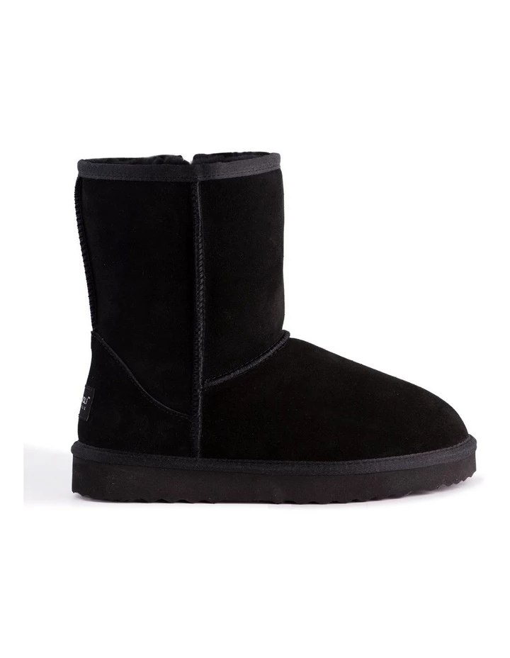 Flash Sale โ๏ธ Aus Wooli Ugg Mid Calf Zip-Up Sheepskin Boot - Black ๐คฉ 7 Flash Sale โ๏ธ Aus Wooli Ugg Mid Calf Zip-Up Sheepskin Boot - Black ๐คฉ - Image 7