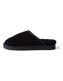 Hot Sale 👏 Aus Wooli Ugg Unisex Sheepskin Wool Slippers - Black 😉 -Women Shoes shop 837292420 4 720x928