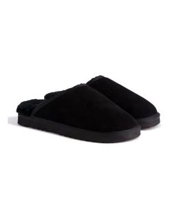 Hot Sale 👏 Aus Wooli Ugg Unisex Sheepskin Wool Slippers - Black 😉 -Women Shoes shop 837292420 6 720x928