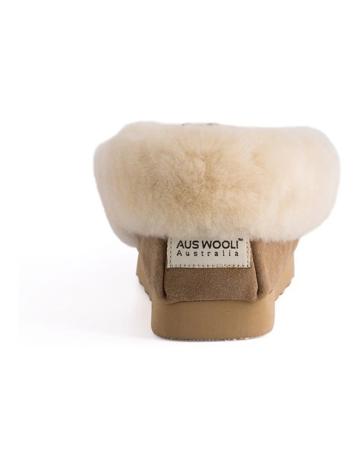 Hot Sale 🤩 Aus Wooli Ugg Hand Stitched Womens Sheepskin Moccasin - Chestnut/Tan ✔️ 4 Hot Sale 🤩 Aus Wooli Ugg Hand Stitched Womens Sheepskin Moccasin - Chestnut/Tan ✔️ - Image 4