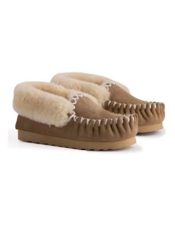Hot Sale 🤩 Aus Wooli Ugg Hand Stitched Womens Sheepskin Moccasin - Chestnut/Tan ✔️ 13 Hot Sale 🤩 Aus Wooli Ugg Hand Stitched Womens Sheepskin Moccasin - Chestnut/Tan ✔️ -Women Shoes shop 837292600 7 720x928