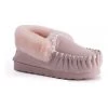 Deals ⭐ Aus Wooli Ugg Hand Stitched Womens Sheepskin Moccasin - Pale Pink 🧨
