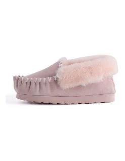 Deals ⭐ Aus Wooli Ugg Hand Stitched Womens Sheepskin Moccasin - Pale Pink 🧨 -Women Shoes shop 837292780 5 720x928