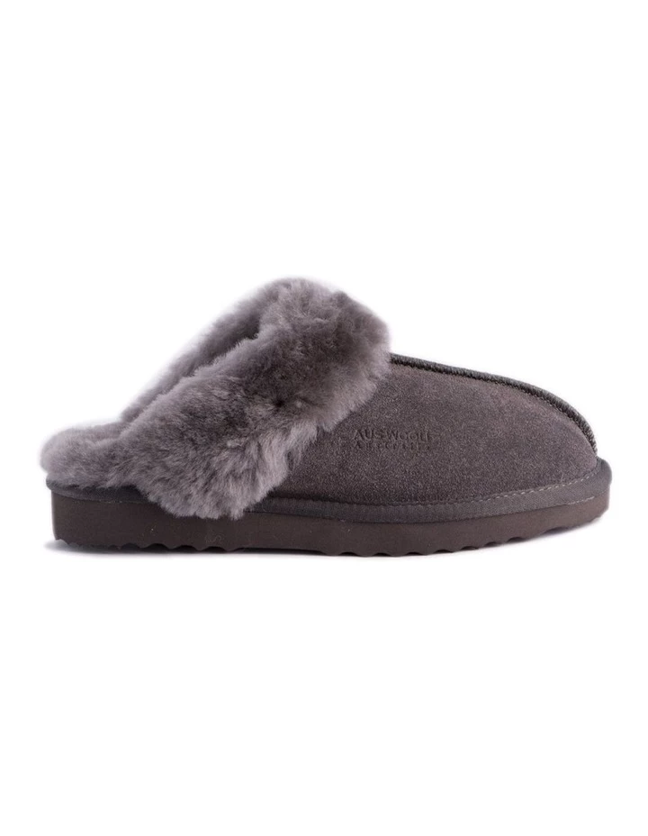 Buy ⌛ Aus Wooli Ugg Unisex Sheepskin Wool Sydney Slippers - Dark Grey ❤️ 2 Buy ⌛ Aus Wooli Ugg Unisex Sheepskin Wool Sydney Slippers - Dark Grey ❤️ - Image 2