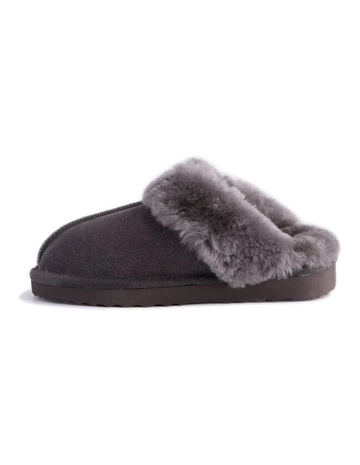 Buy ⌛ Aus Wooli Ugg Unisex Sheepskin Wool Sydney Slippers - Dark Grey ❤️ 4 Buy ⌛ Aus Wooli Ugg Unisex Sheepskin Wool Sydney Slippers - Dark Grey ❤️ - Image 4