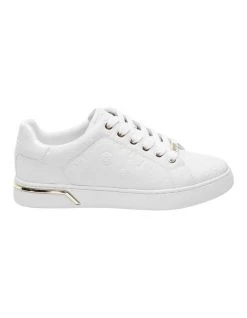 Deals 💯 Guess Rollin White Lace-Up 👟 Sneaker 🌟